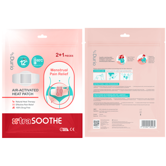 Durio 602 x'traSoothe Air-activated Heat Patch - 3 Pcs
